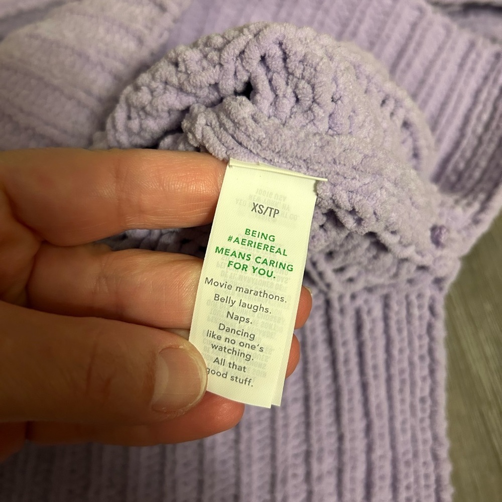 Aerie Cable Car Quarter Zip Sweater size XS - Picture 6 of 7